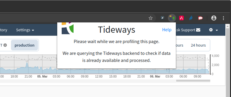 please wait while profiling