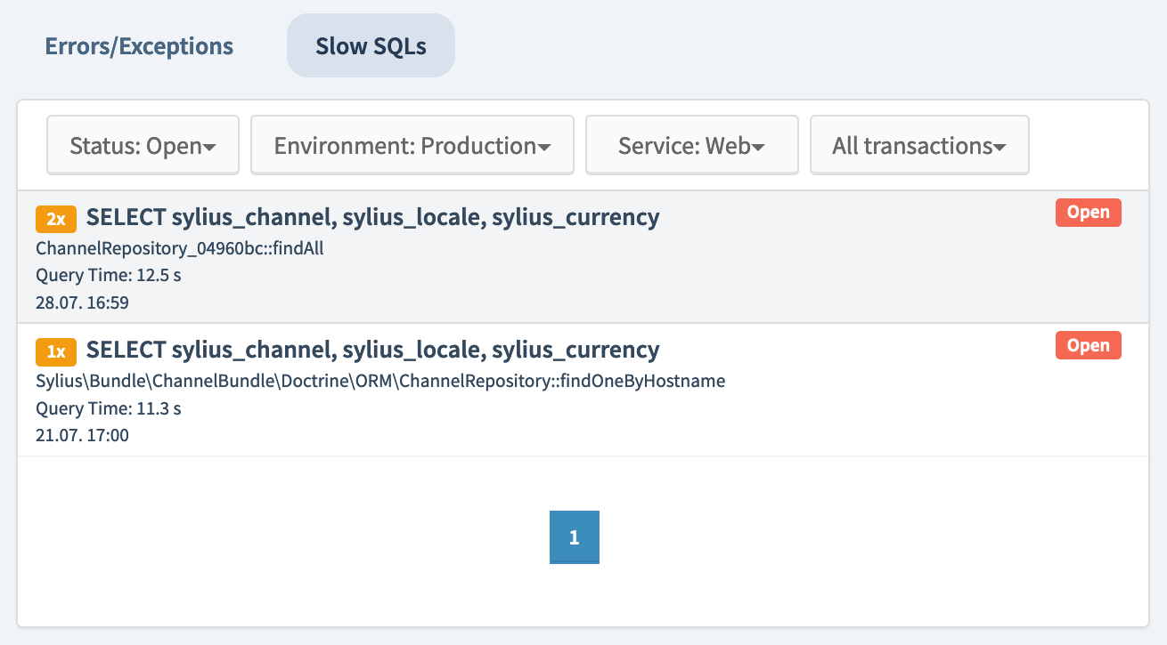 Slow SQL Queries List