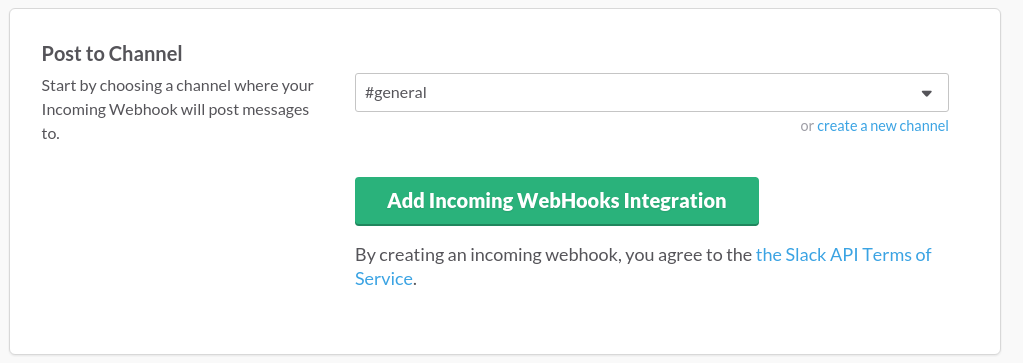 slack incoming webhook